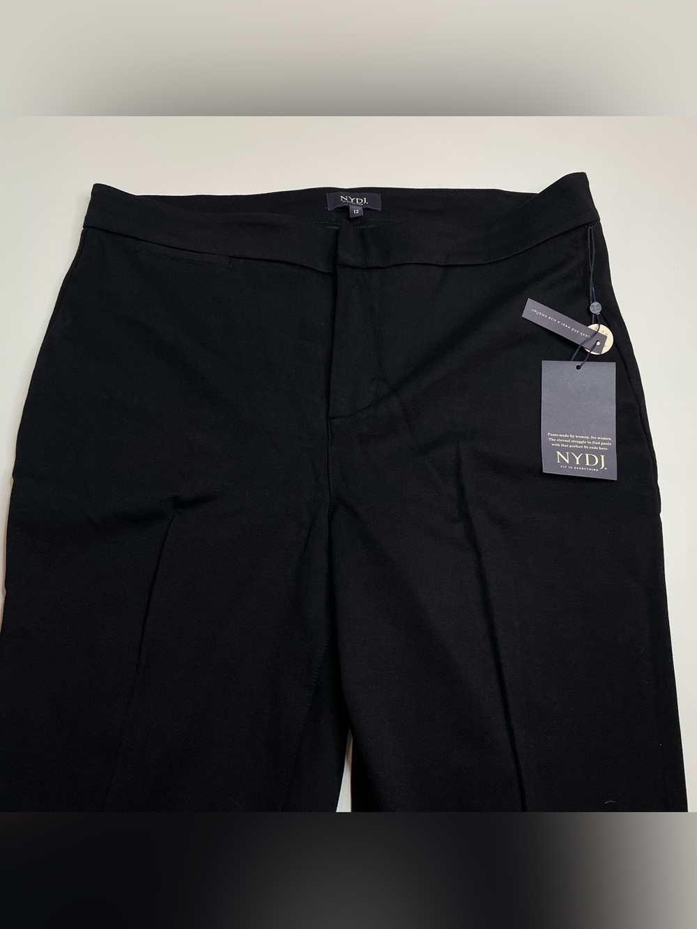 NYDJ Slim Trouser Pants in Black Dress Pants Size 12 New NWT - Picture 4 of 7